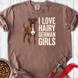 Brindle Boxer Hairy German Girls Premium Tee Gift For Dog Lover
