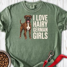 Brindle Boxer Hairy German Girls Premium Tee Gift For Dog Lover