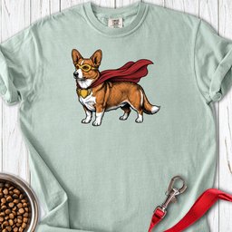 Cardigan Welsh Corgi Red Superhero Premium Tee Gift For Dog Lover