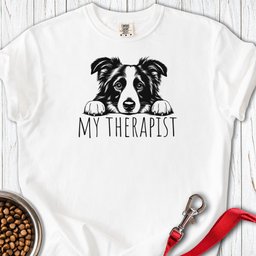 Border Collie Therapist Premium Tee Gift For Dog Lover