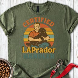 Certified Laprador Handler T Shirt Gift For Dog Lover