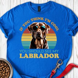 Cool Brown Labrador T Shirt Gift For Dog Lover