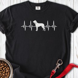 Coonhound Heartbeat Premium Tee Gift For Dog Lover