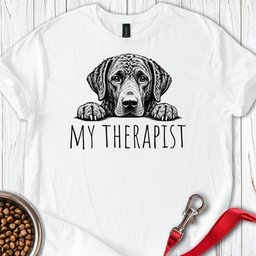 Chesapeake Bay Retriever My Therapist T Shirt Gift For Dog Lover