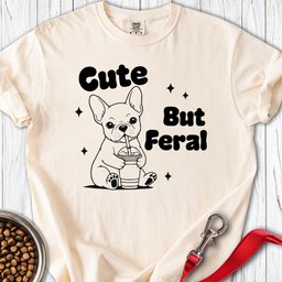 Cute But Feral French Bulldog Premium Tee Gift For Dog Lover