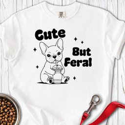 Cute But Feral French Bulldog Premium Tee Gift For Dog Lover