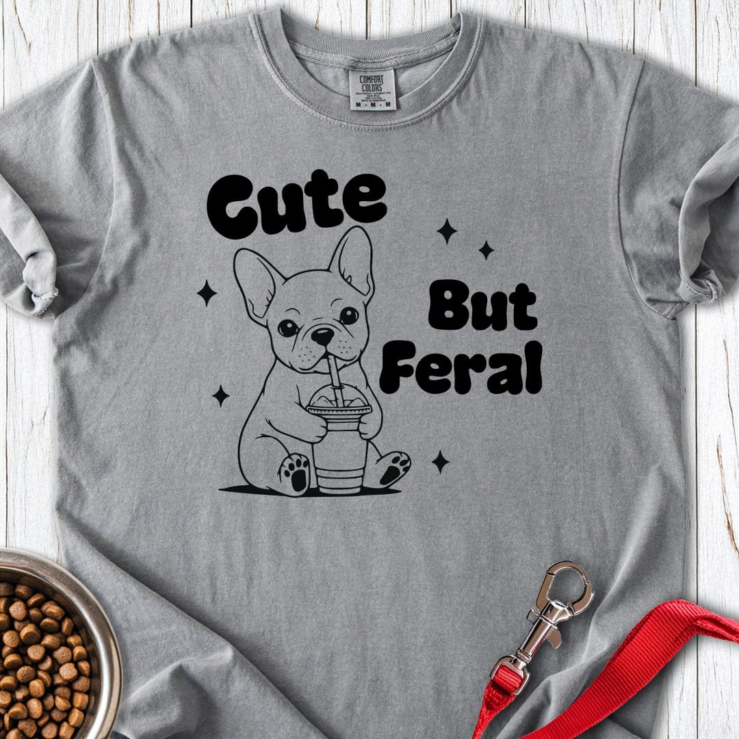 Cute But Feral French Bulldog Premium Tee Gift For Dog Lover