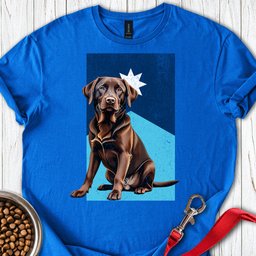 Chocolate Labrador Alabama Flag T Shirt Gift For Dog Lover