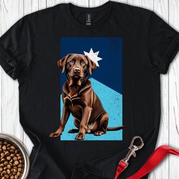 Chocolate Labrador Alabama Flag T Shirt Gift For Dog Lover