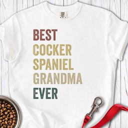 Cocker Spaniel Grandma Premium Tee Gift For Grandma