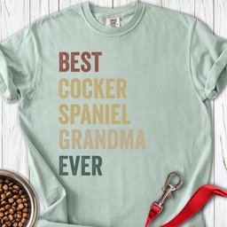 Cocker Spaniel Grandma Premium Tee Gift For Grandma