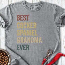 Cocker Spaniel Grandma Premium Tee Gift For Grandma