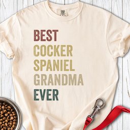 Cocker Spaniel Grandma Premium Tee Gift For Grandma
