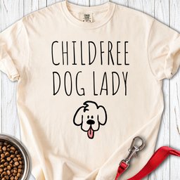 Child Free Dog Lady Premium Tee Gift For Dog Lover