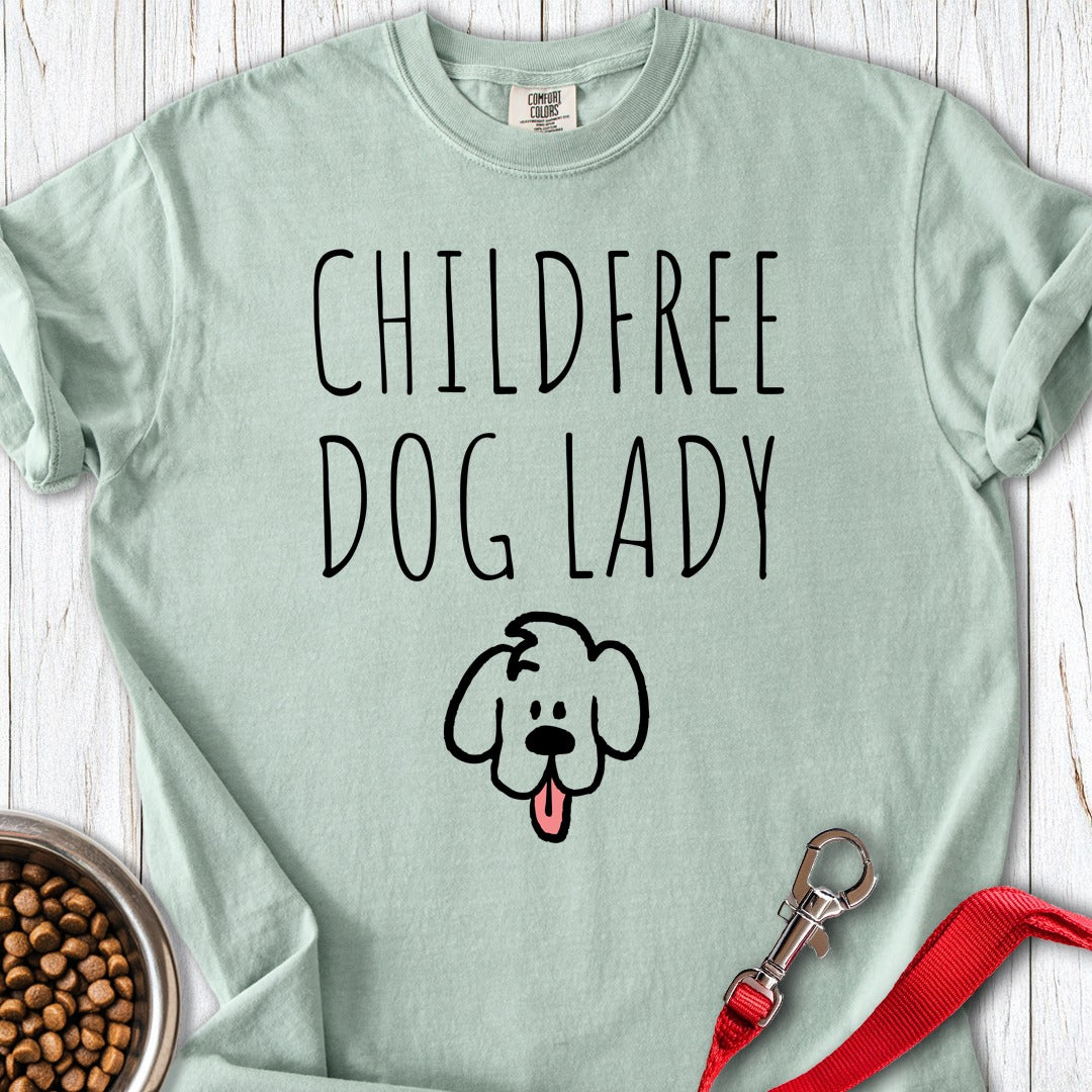 Child Free Dog Lady Premium Tee Gift For Dog Lover