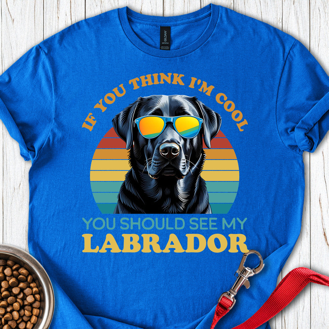 Cool Black Labrador T Shirt Gift For Dog Lover