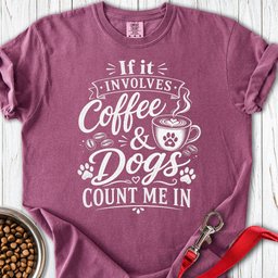 Coffee And Dogs Premium Tee Gift For Dog Lover