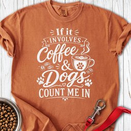 Coffee And Dogs Premium Tee Gift For Dog Lover
