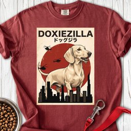 Dachshund Doxiezilla Cream Premium Tee Gift For Dog Lover