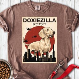 Dachshund Doxiezilla Cream Premium Tee Gift For Dog Lover