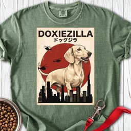 Dachshund Doxiezilla Cream Premium Tee Gift For Dog Lover