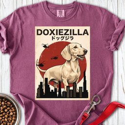 Dachshund Doxiezilla Cream Premium Tee Gift For Dog Lover