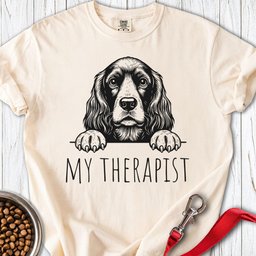 Cocker Spaniel Therapist Premium Tee Gift For Dog Lover