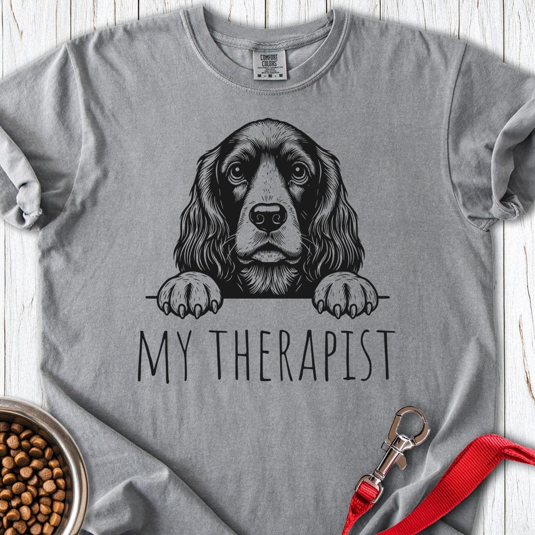 Cocker Spaniel Therapist Premium Tee Gift For Dog Lover