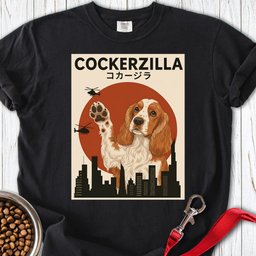 Cockerzilla Premium Tee Gift For Dog Lover