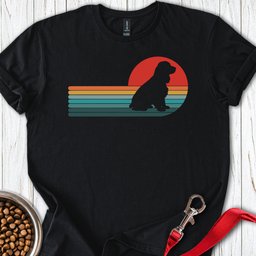 Cocker Spaniel Retro T Shirt Gift For Dog Lover