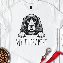 Cocker Spaniel My Therapist T Shirt Gift For Dog Lover