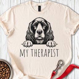 Cocker Spaniel My Therapist T Shirt Gift For Dog Lover