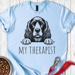 Cocker Spaniel My Therapist T Shirt Gift For Dog Lover