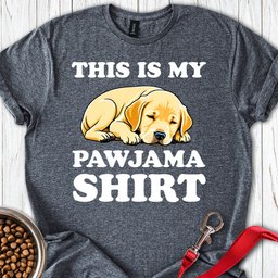 Cute Pajama Yellow Labrador T Shirt Gift For Dog Lover