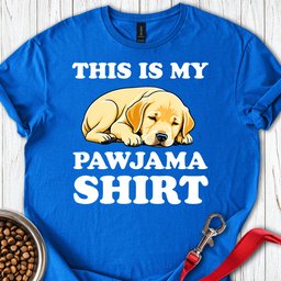 Cute Pajama Yellow Labrador T Shirt Gift For Dog Lover