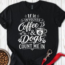 Coffee And Dogs T Shirt Gift For Dog Lover