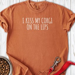Corgi Kisser Premium Tee Gift For Dog Lover