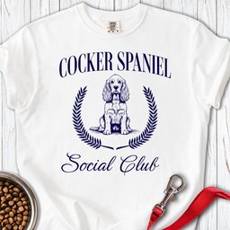 Cocker Spaniel Social Club Premium Tee Gift For Dog Lover
