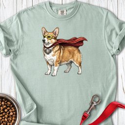Corgi Superhero Premium Tee Gift For Dog Lover