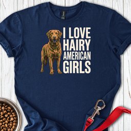 Chesapeake Bay Retriever Hairy Girls T Shirt Gift For Dog Lover