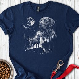 Chesapeake Bay Retriever Moonlight T Shirt Gift For Dog Lover