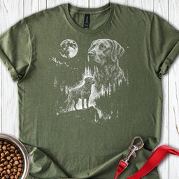 Chesapeake Bay Retriever Moonlight T Shirt Gift For Dog Lover