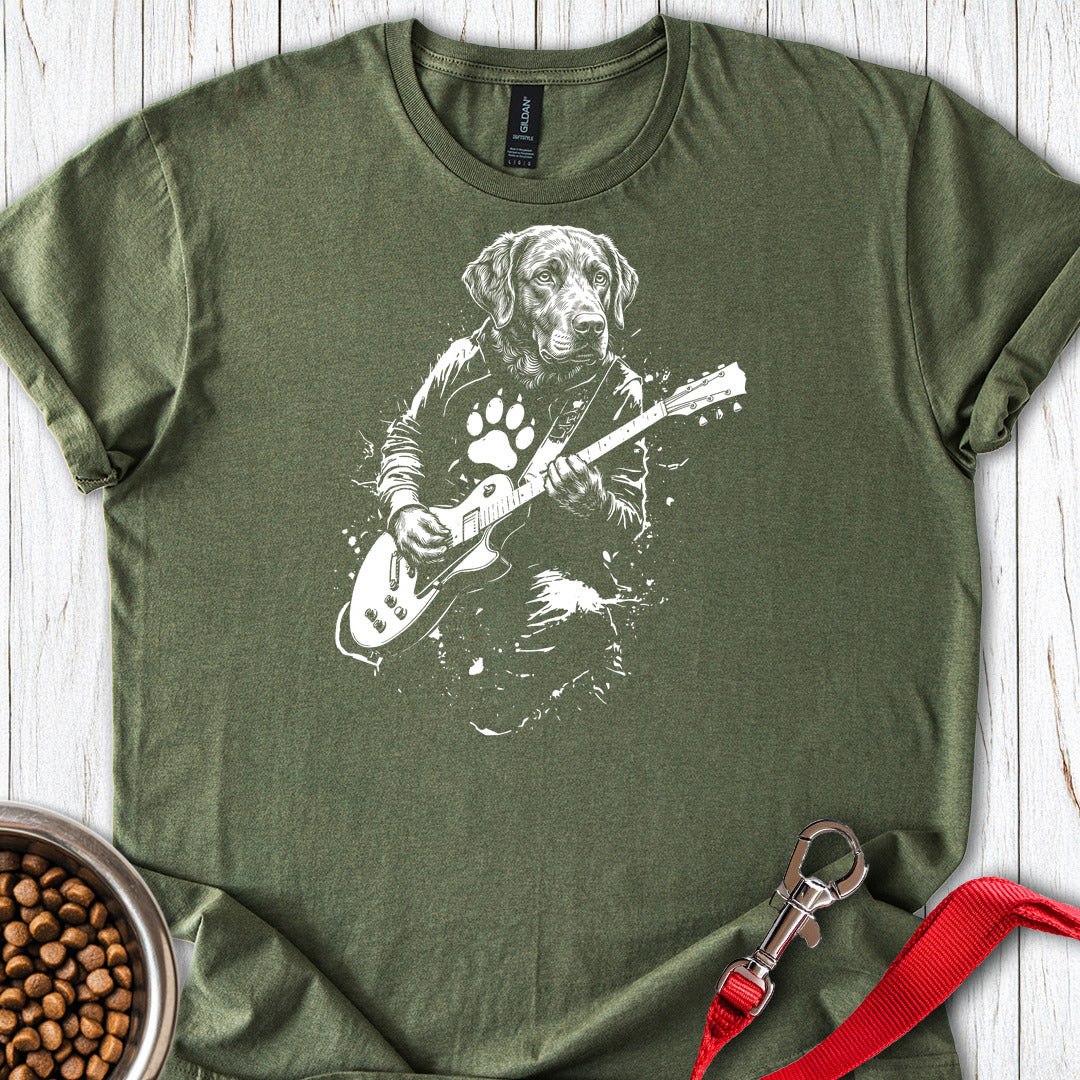 Chesapeake Bay Retriever Guitar T Shirt Gift For Dog Lover