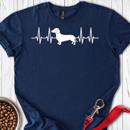 Dachshund Heartbeat T Shirt Gift For Dog Lover