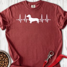 Dachshund Heartbeat Premium Tee Gift For Dog Lover
