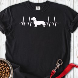 Dachshund Heartbeat Premium Tee Gift For Dog Lover