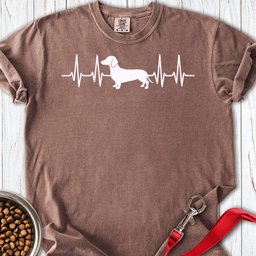 Dachshund Heartbeat Premium Tee Gift For Dog Lover