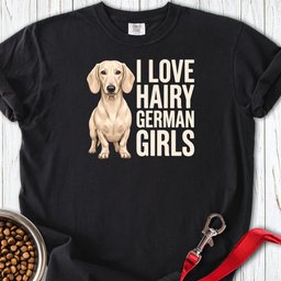 Dachshund Hairy German Girls Cream Premium Tee Gift For Dog Lover