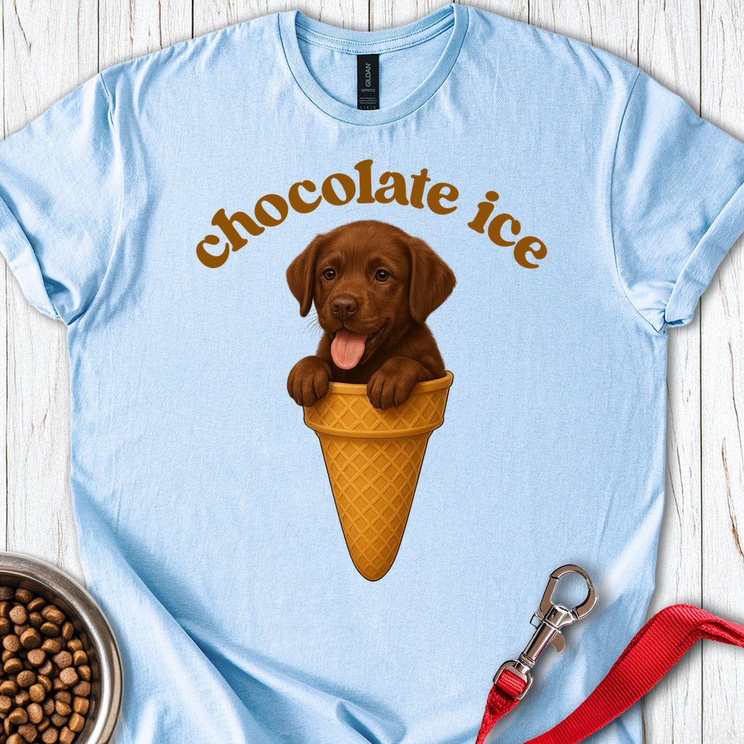 Chocolate Ice Labrador Puppy T Shirt Gift For Dog Lover