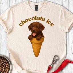 Chocolate Ice Labrador Puppy T Shirt Gift For Dog Lover